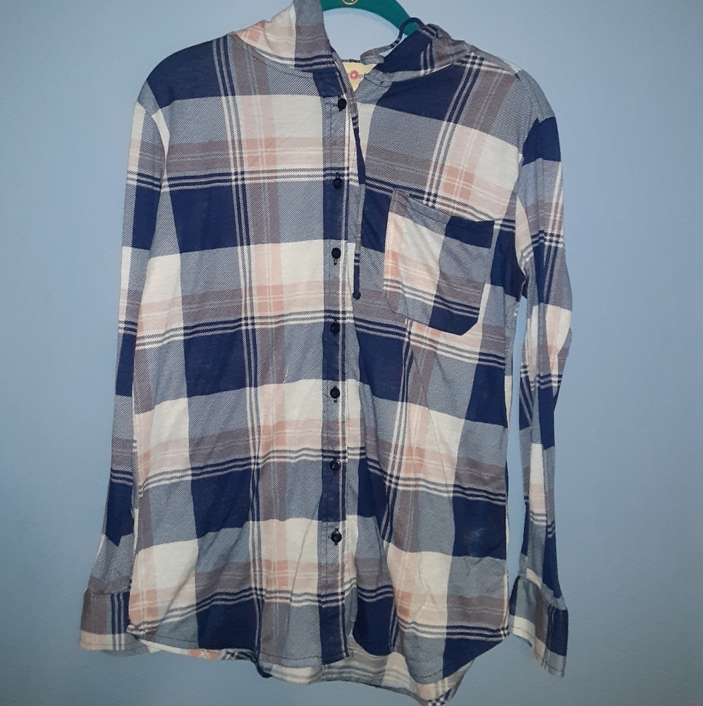 Lightweight Hooded Flannel M